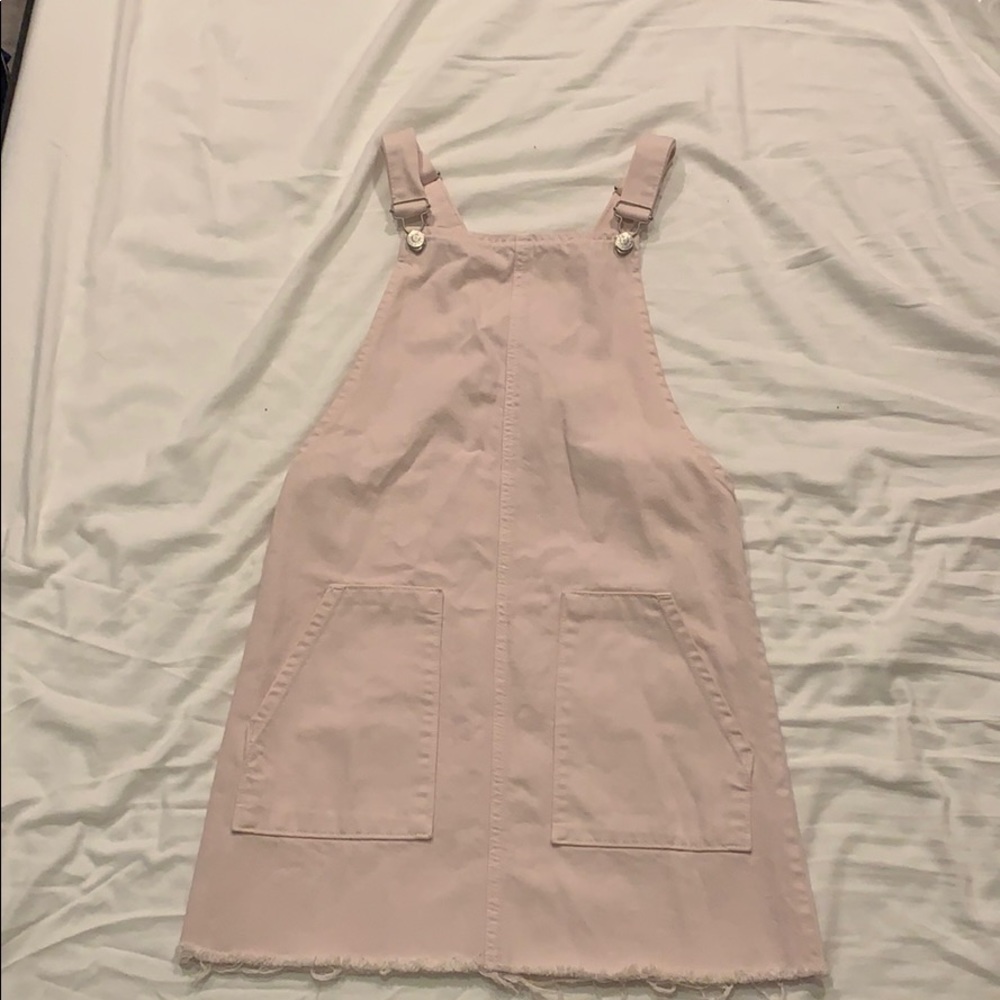 Baby pink overalls